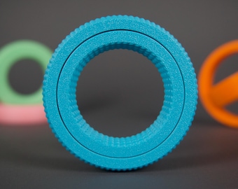 3D Printed Magnetic Fidget Slider Ring Toy