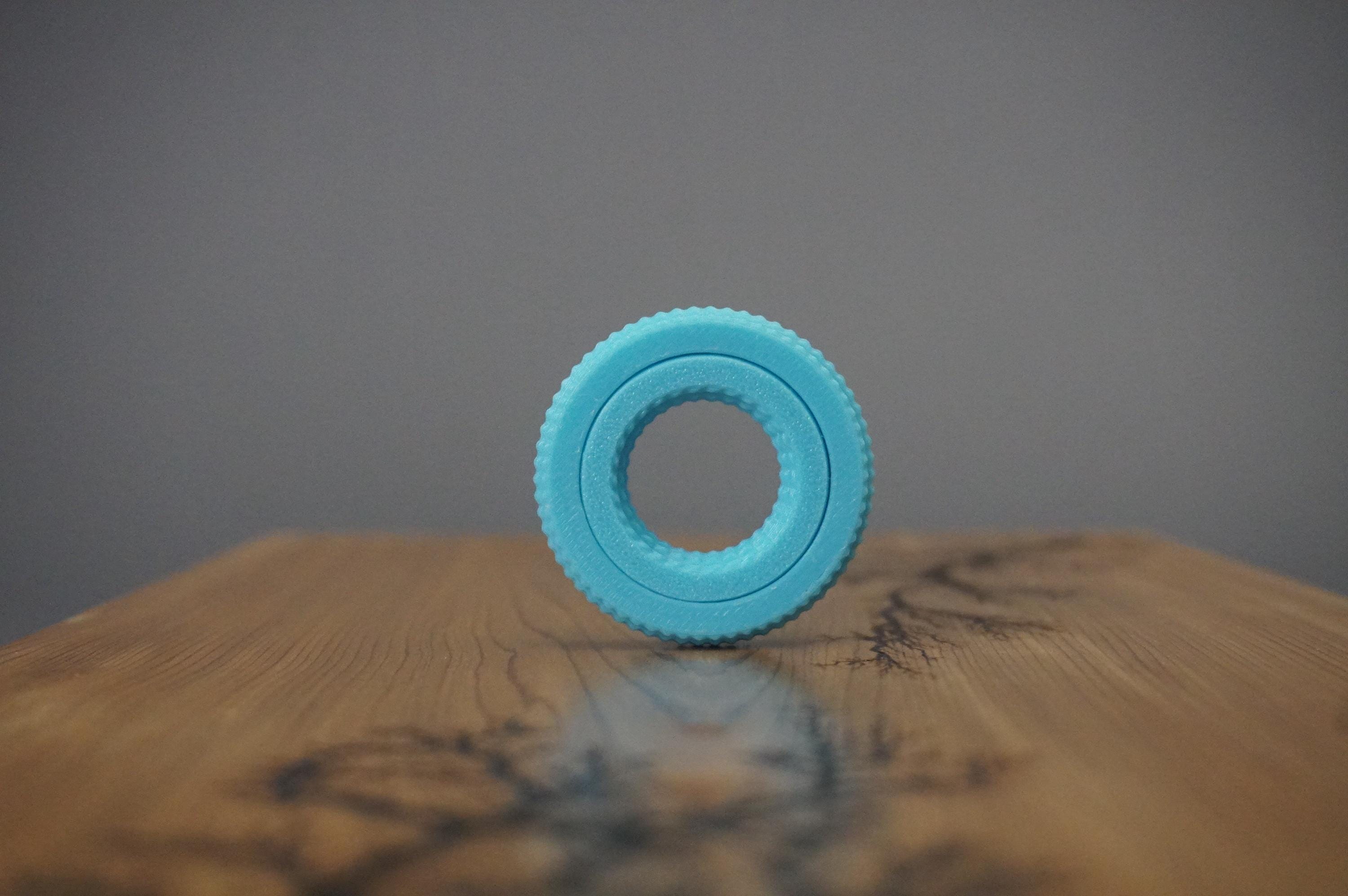 3D Printed Magnetic Fidget Ring: Gyro Haptic Slider, Stress Relief - Etsy