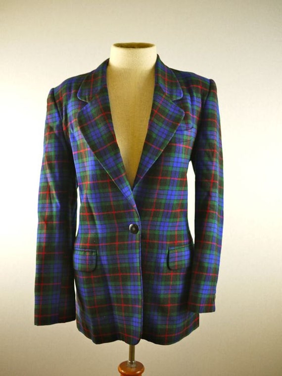 Green Plaid Scholastic Blazer