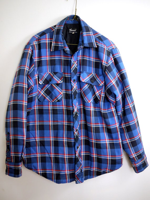 quilted flannel work shirt