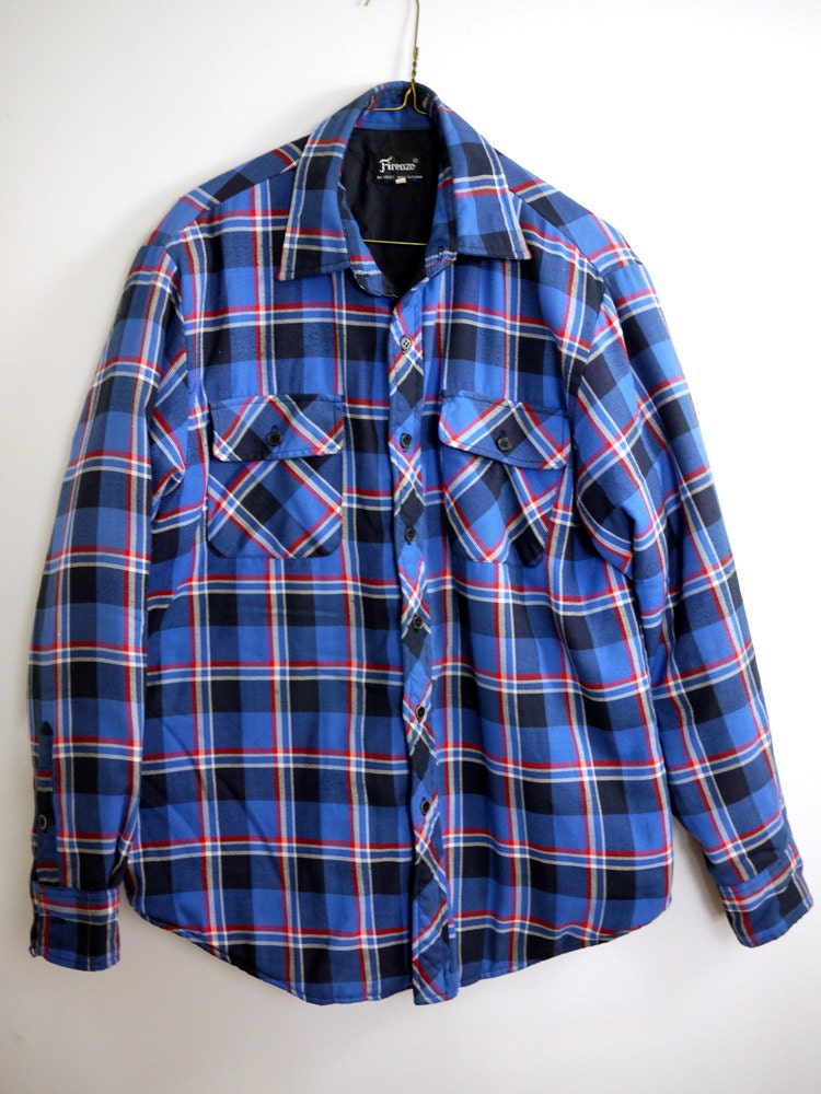 quilted flannel work shirt