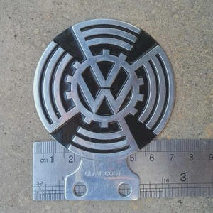 Vintage Auto Plakette VW Old Logo Badge Emblem Bus Micro Thing Placca LG320