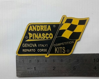 Vintage Genova Italy Reparto Corse Competition Kits Badge Vespa Emblem Placca Plakette LG336