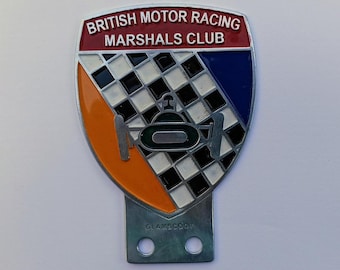 BMC British Racing Sports car club marshals badge logo emblem placca LG131