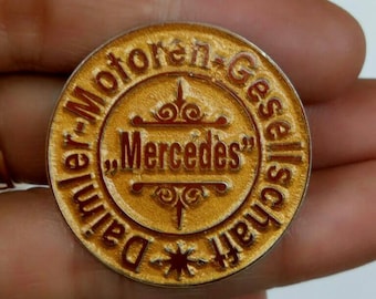 Vintage Daimler Motoren Gesellschaft Pin Mercedes Benz Motorcycle Badge LG378