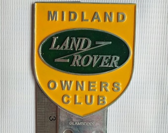 Vintage LAND ROVER owner Association Club Serise 1 2 2a 3 Midland  Badge Emblem LG298