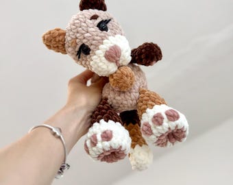 Amigurumi Cat Crochet Pattern PDF, digital crochet pattern for a soft toy, DIY crocheted cat, instant download in German