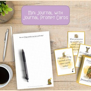 Ideas para el diario de Stewy para días tiernos: minidiario digital + 24 tarjetas con ideas / Apoyo emocional y autocuidado para la ansiedad o la sobrecarga
