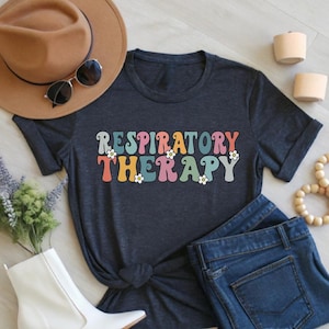 Respiratory Therapy Shirt, Floral Respiratory Therapist Tee, Healthcare Worker Shirt, Pulmonology Tee, Pulmonologist Gift, Therapist Gift