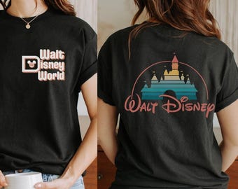 Retro Walt Disneyworld Castle Shirt, 2-Sided Tee
