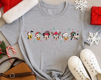Mickey and Friends Christmas Shirt, Disney Christmas Trip, Disneyland Christmas Party Shirt, Family Matching Christmas Tee, Disney Xmas Gift