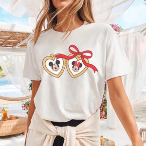 Mickey Minnie Locket Shirt, Disney Cute Locket Bow Shirt, Coquette Bow Disney Shirt, Disney Locket Shirt, WDW Magic Kingdom Shirt,Disney Tee