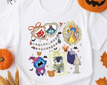 Disney Inside Out Halloween-tröja, Inside Out-karaktärer Halloween-tröja, Coquette Rosett Inside Out-tröja, Disney Medaljong-tröja, Disney Halloween