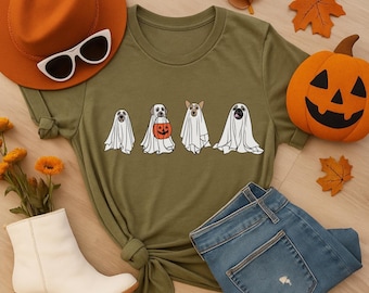T-shirt Halloween-spookhond, T-shirt Spooky Season, cadeau hondenliefhebber