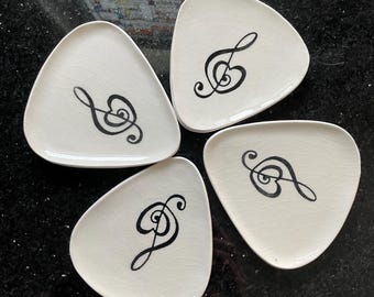 Ceramic Trinket Trey Guitar Pick - Musician Gift