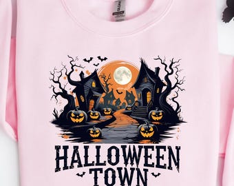 Halloweentown Shirt, Halloween Party Shirt, Pumpkin T-Shirt, Bat Tee, Witch Tshirt, Spooky Tshirt, Trick or Treat, Scary Tee, Sweatshirt