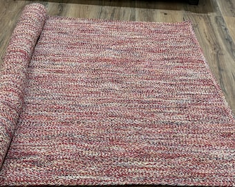 Handwoven Braided Jute Rug | Eco-Friendly Home Decor handmade jute area rug, jute rug for hallway kitchen bedroom