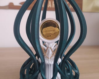 Aurelia 3D Printed Coin Display Stand – Elegant Collectible Coin Holder (38.61 mm)