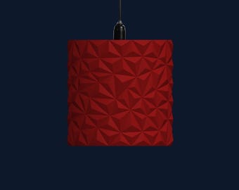 Tessela Pendant Light Shade – 3D Printable Modern Chandelier STL File, Home Decor