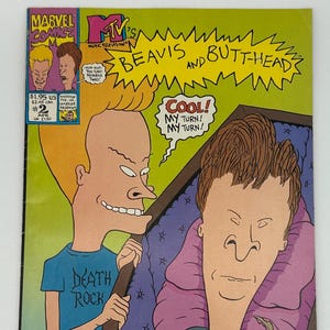 Beavis and Butt-Head 2 Comic | Direct Edition 1994  MTV Comics | Marvel Comics | MTV Series | Vintage 90s Collectible | B&B