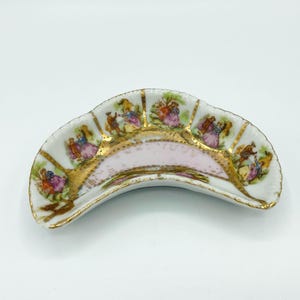 Porcelain Half Moon Dish - Etsy