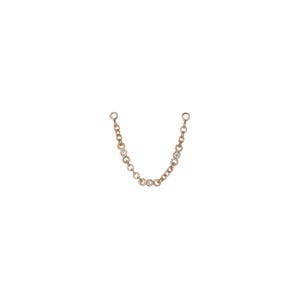 Diamond Baguette Chain Earrings Double Piercing Earring Dainty Diamond Stud Multiple Ear Piercing Earrings Minimalist Chain Earrings Jewelry