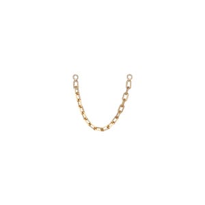 Chain Stud Earrings Double Piercing Chain For Earrings Dainty Gold Chain Earrings Minimalist Diamond Stud Earring Dangling Double Stud Chain