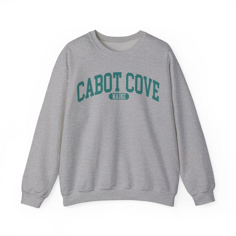 Cabot Cove, Maine - Murder She Wrote Donna Maglietta T-Shirt Tee Grigio Women's Grey T-Shirt