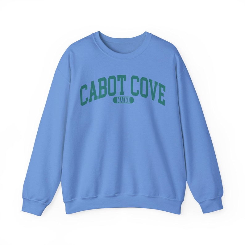 Murder She Wrote Sweater | Cabot Cove | Maine | Fan | Fictional | Gift | Unviersity | School Carolina Blue