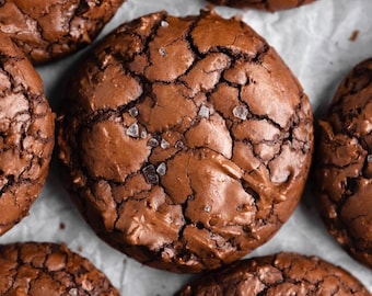 Receta de galletas de brownie con chocolate / PDF imprimible / Descarga instantánea