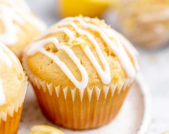 Receta de muffins de limón / PDF imprimible / Descarga instantánea