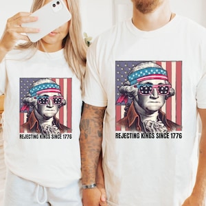 Comfort Colors® Rejecting Kings Since 1776 Protest Shirt, Pro Democracy Shirt, Anti Authoritarianism Shirt, Anti MAGA Tee, Anti Trump Shirt