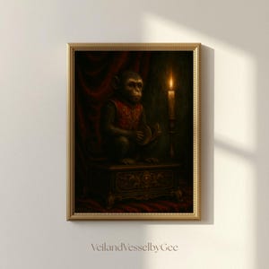 Stampa del Fantasma dell'Opera, Poster della Scimmia Fantasma, Arte murale dark romance, Arredamento per la casa (download digitale)