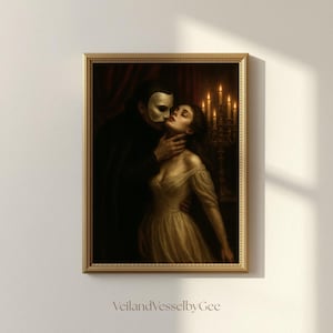 Phantom of the Opera Print, Dark Romance wall art, Gothic Home Decor (Digital Download)