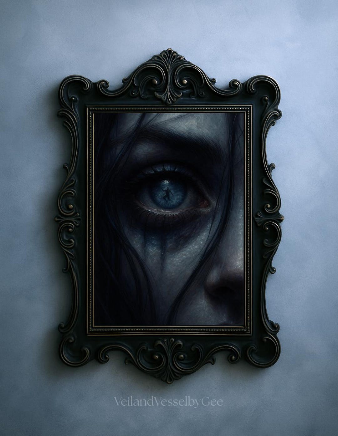 Siren Eye Reflection | Close-up Ocean Print | Drowning Sailor Fantasy ...