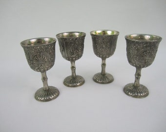 metal drinking goblets