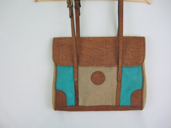 Earth Bags~Vintage~Shoulder~Messenger~Bag~Italian