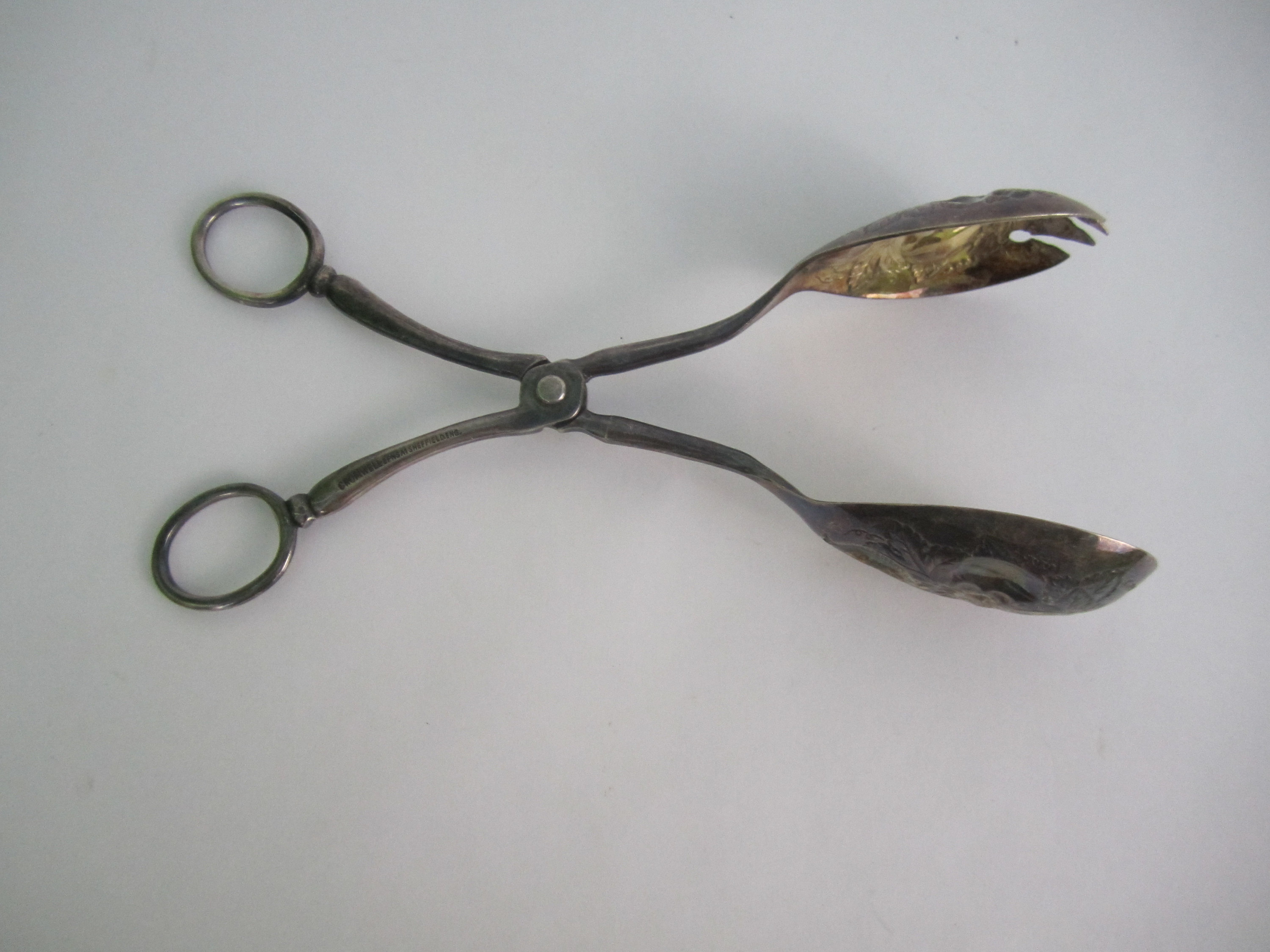 Silver Plate Salad Tongs Cromwell EPNS A1 Sheffield Etsy