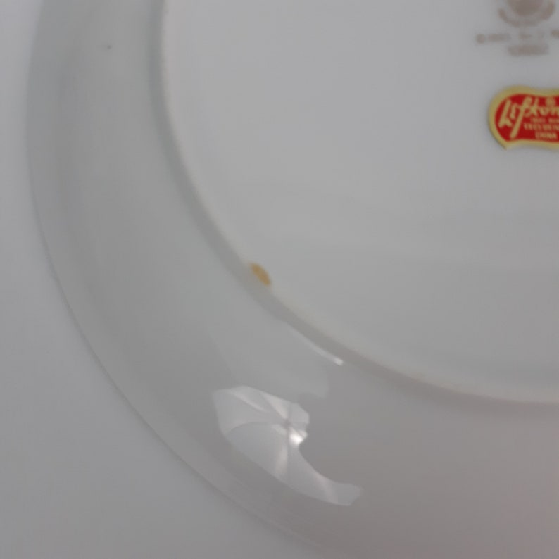 25th Anniversary Plate~Vintage~Silver~Wedding~Keepsake~White~Porcelain~Bells~Lefton China~1995