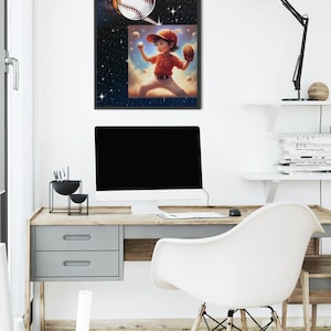 Baseball Nursery Decor Sports Wall Art Prints Set of 5 (Digital Download)