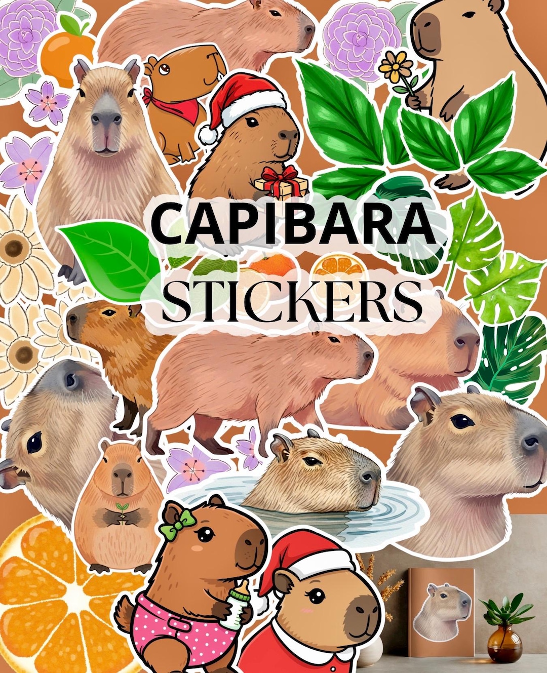 Capybara Stickers Pack - Etsy