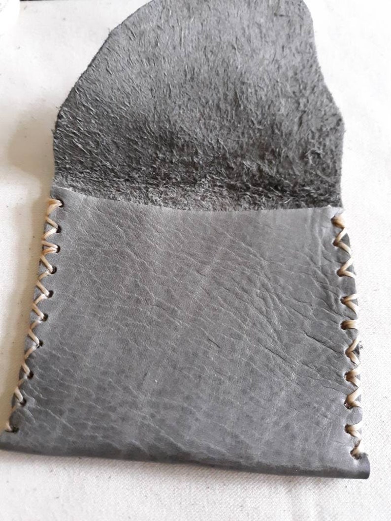 Handpainted soft leather purse