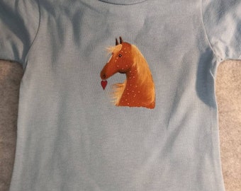Handpainted tee shirt 6-12 months