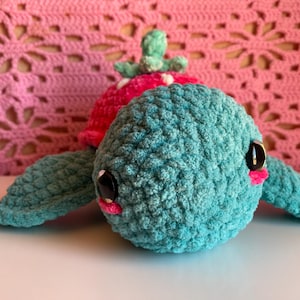 Crochet Strawberry Turtle