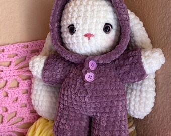 Virkad pyjamaskaninplysch