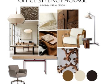 Custom Office Styling Package: Mood Board & Styling Guide (Digital PDF)