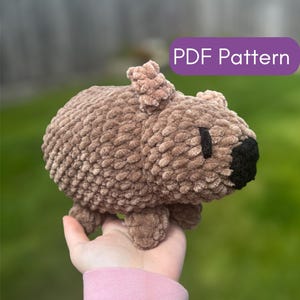 Crochet Wombat PDF Pattern | Downloadable Crochet Pattern | Cute Crochet Pattern | PDF ONLY