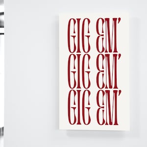 Texas A&M Inspired &quot;Gig Em&#39;&quot; Poster Print