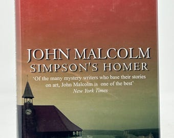 Simpson's Homer GESIGNEERD door John Malcolm vintage hardcover mysterieboek