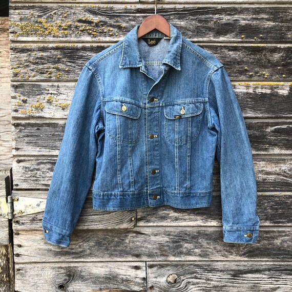 Vintage Lee denim trucker jacket 70s Lee jean jacket patch | Etsy